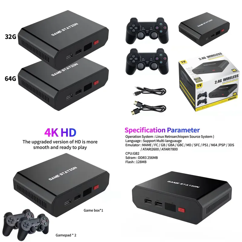 Video Gaming & Esports Usd Acc - M8plus HD Video Game Console Box
