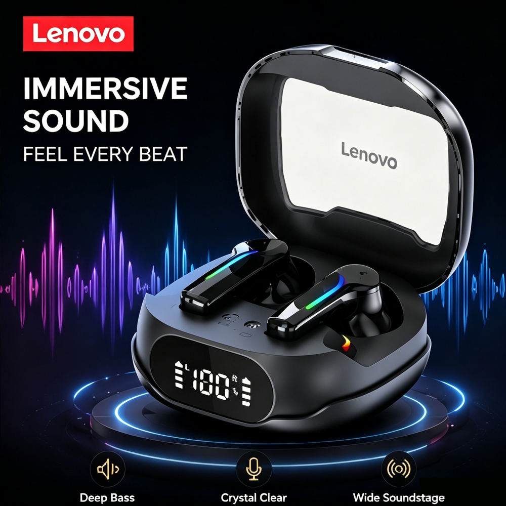 Esports Gaming Setup - Lenovo TG101 Gaming Headset Bluetooth6.0 Wireless