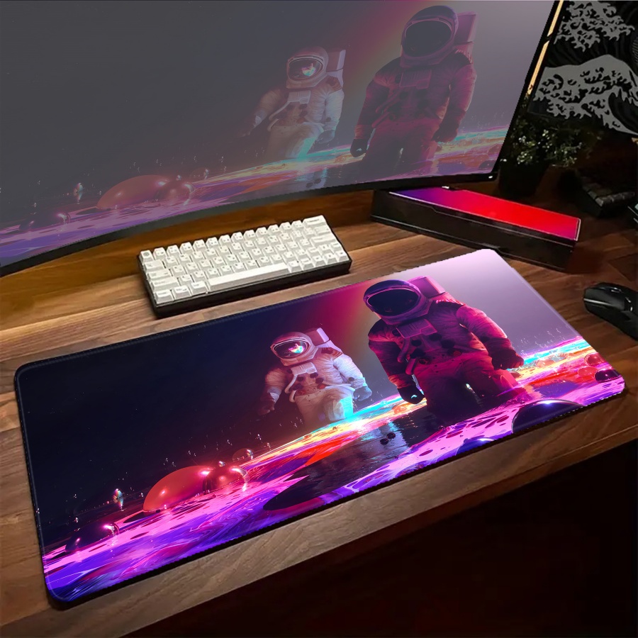 Esports Gaming Setup - Art Astronaut Mousepad Cute Big Mouse