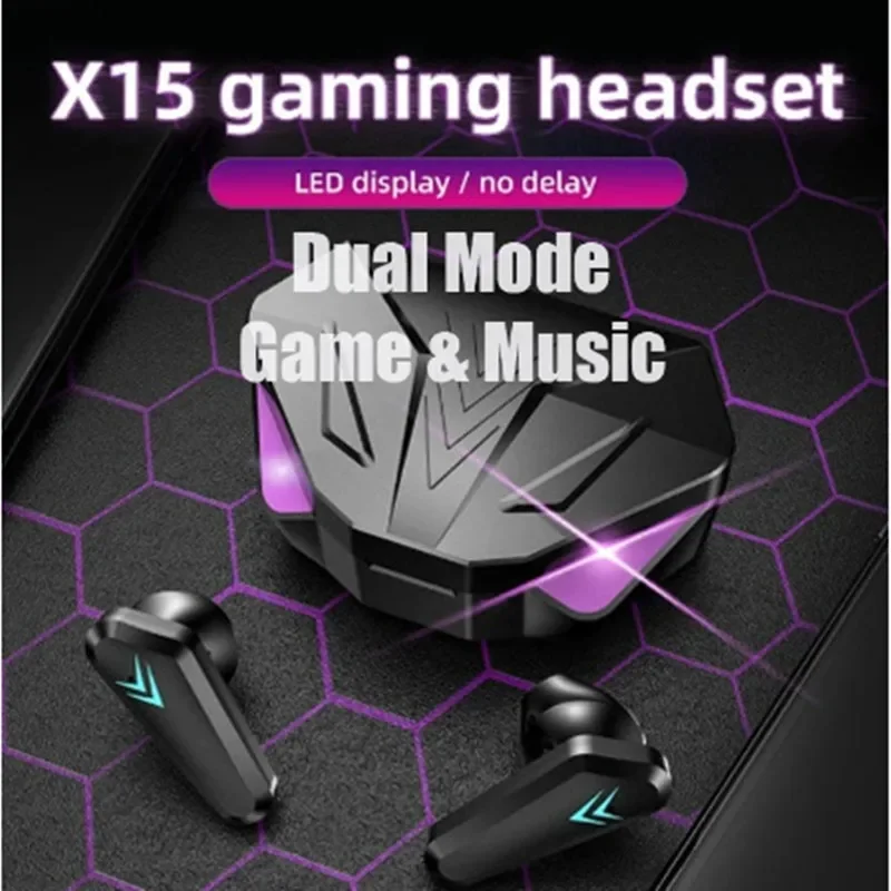 Esports Gaming Monitor - NEW X15 TWS Earphones Bluetooth Wireless