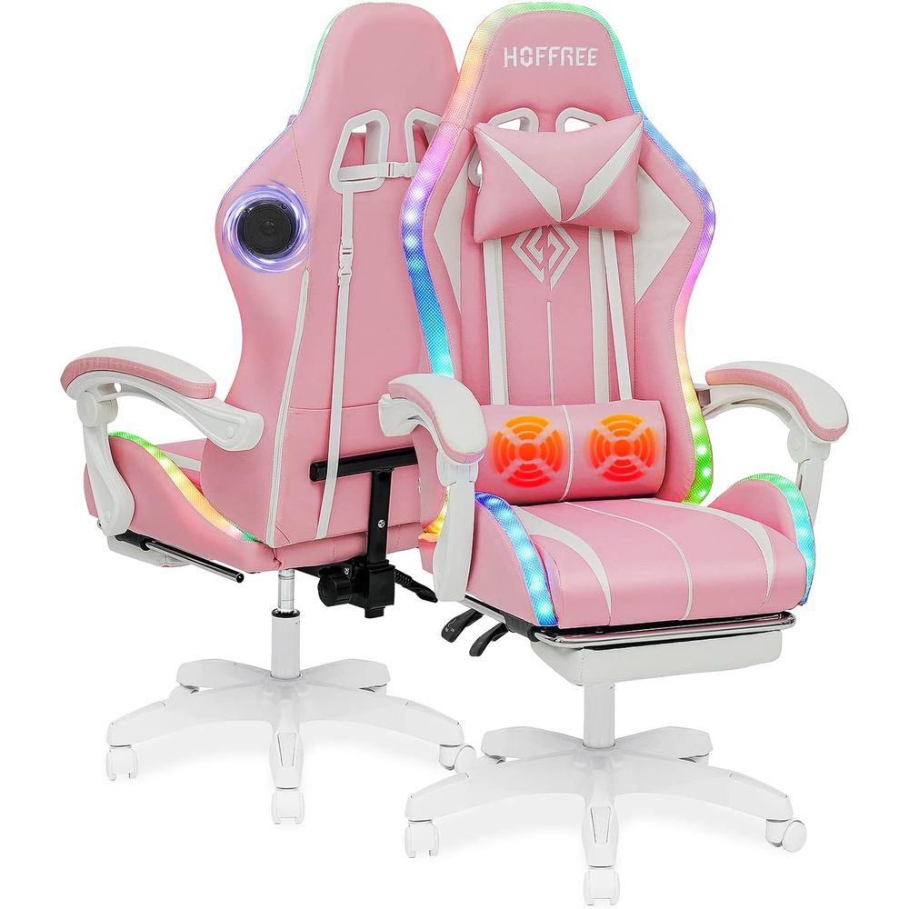 Rgb Gaming Chair - Ergonomic Bluetooth Gaming Chair with LED