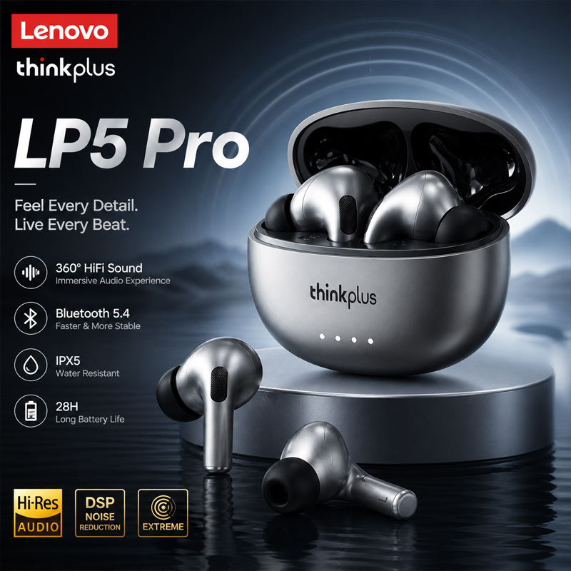 Original Lenovo LP5 Wireless B - Esports Gaming Earbuds ulasan dan harga