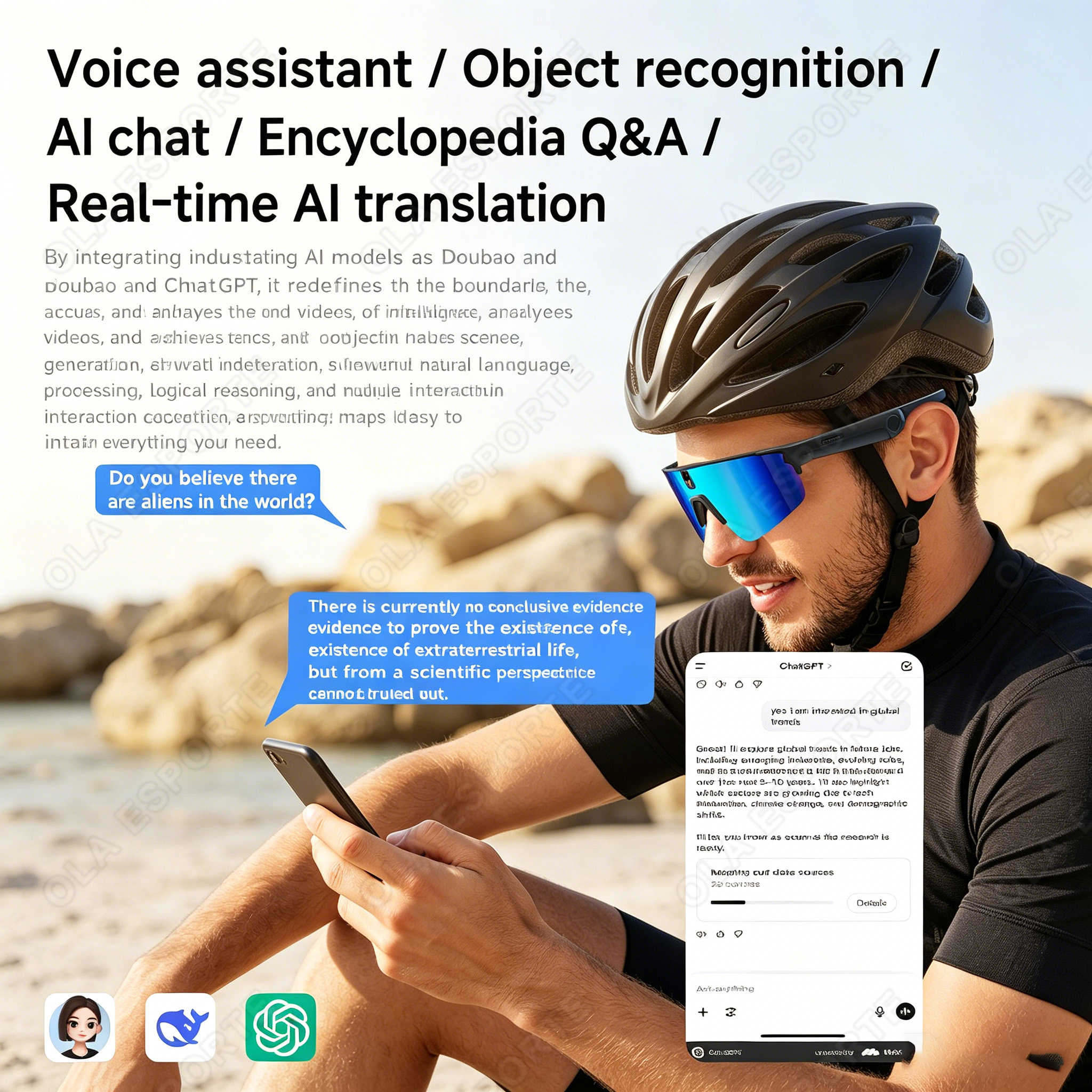 Cycling AI Smart Glasses 4K HD - Esports Gaming Pk ulasan dan harga