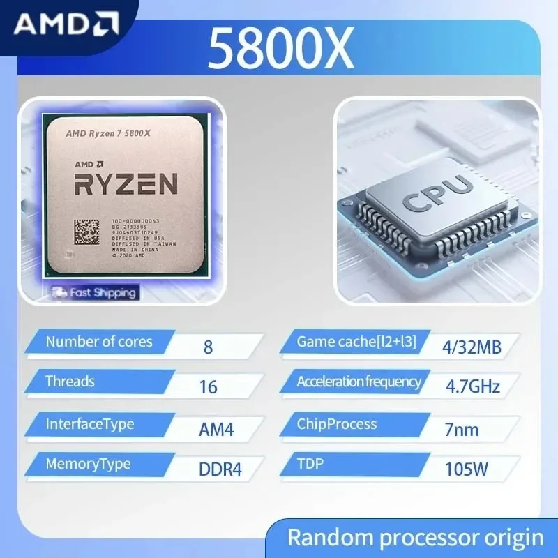 AMD Ryzen 7 5800X 7nm Gaming E - Gaming Esports Esports ulasan dan harga