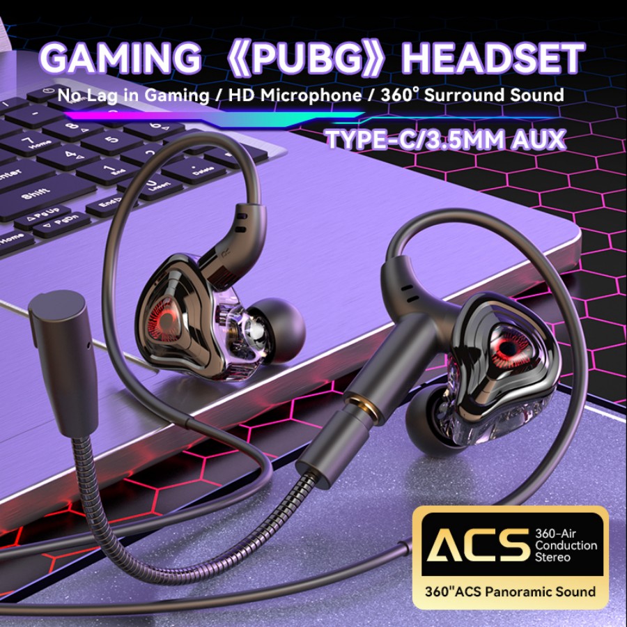 Esports Gaming Headset 360° Su - Esports Gaming Monitor ulasan dan harga