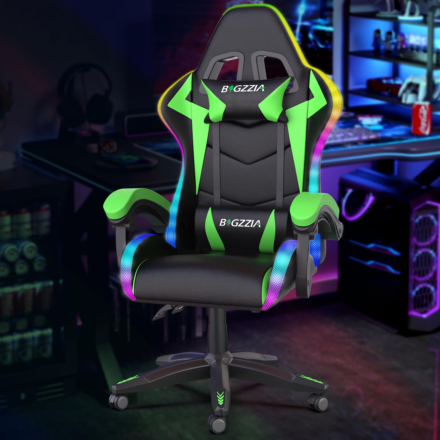Gaming Chair with RGB LED Ligh - Rgb Gaming Chair ulasan dan harga