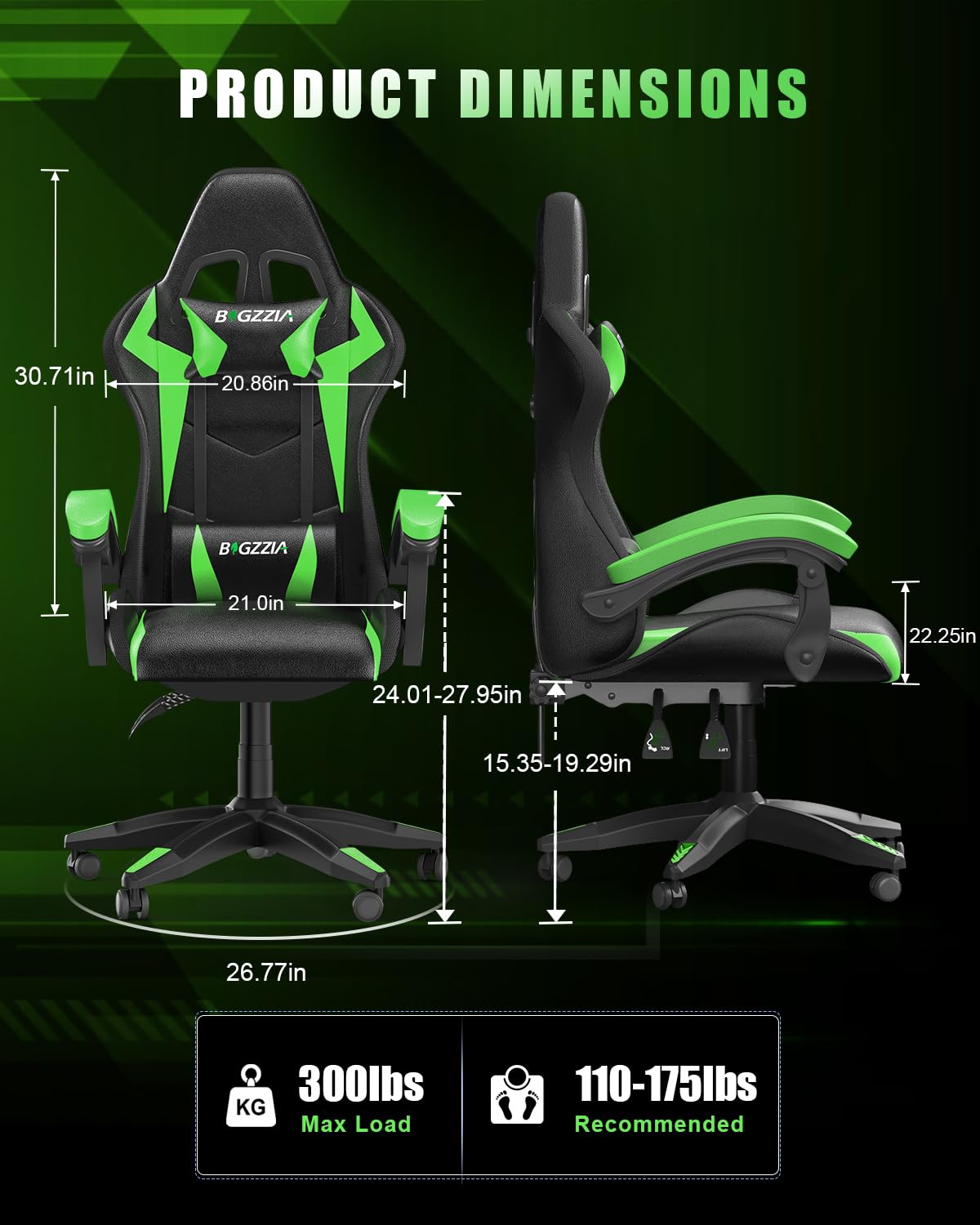 Gaming Chair with RGB LED Ligh - Rgb Gaming Chair ulasan dan harga