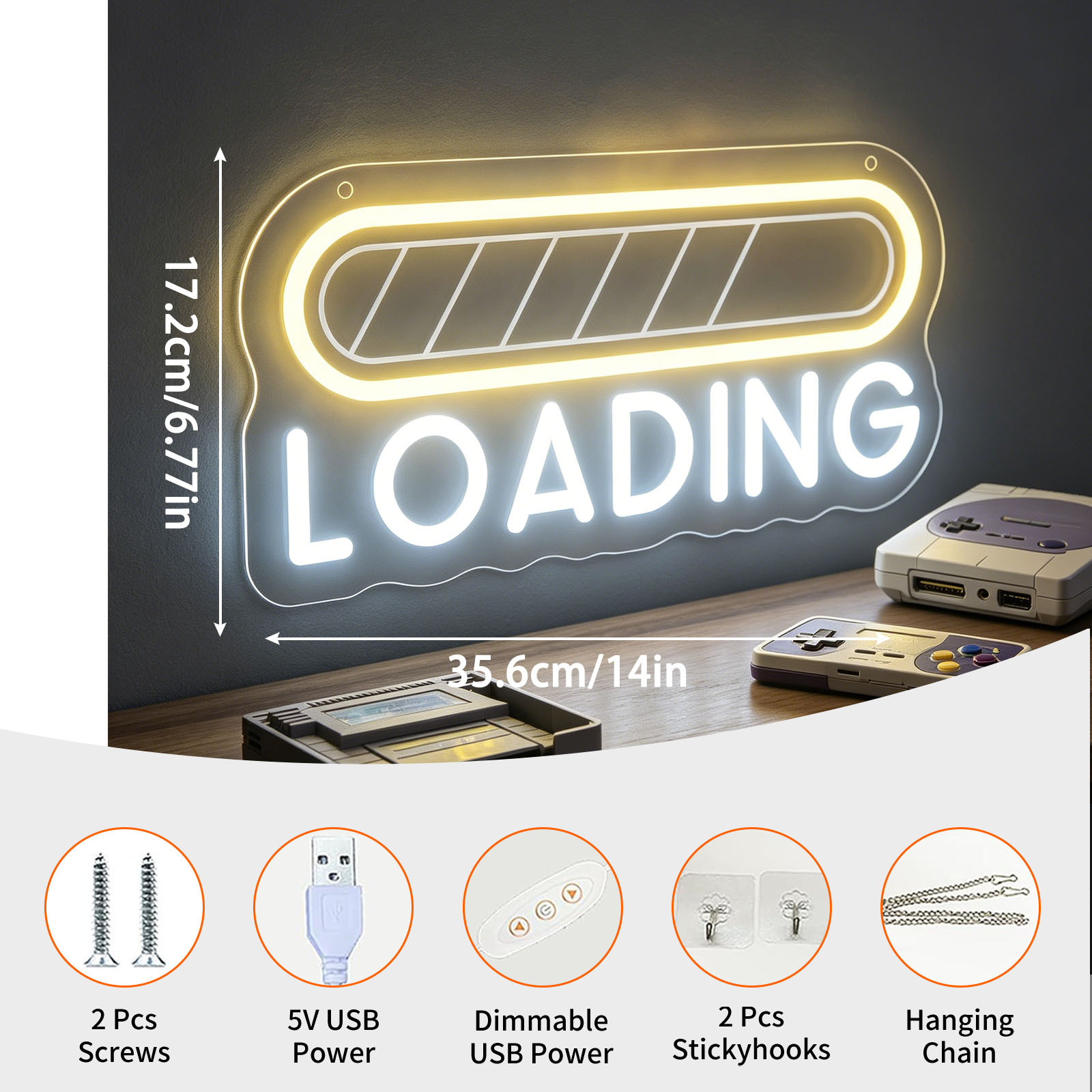Loading Neon Sign LED USB Dimm - Esports Gaming Setup ulasan dan harga