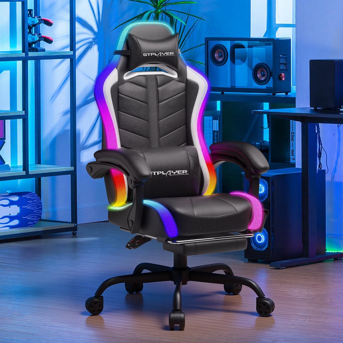 Gaming Chair with RGB LED Ligh - Rgb Gaming Chair ulasan dan harga