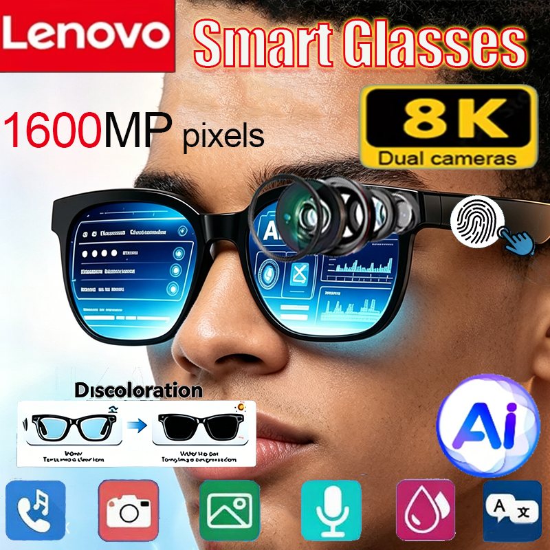 Lenovo 8KHD AI Smart Sunglasse - Video Gaming & Esports Usd Acc ulasan dan harga