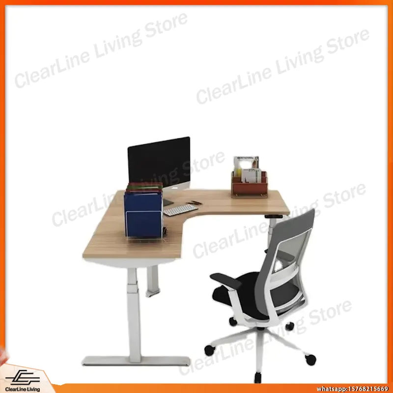 L Shaped Electric Height Adjus - Esports Gaming Setup ulasan dan harga