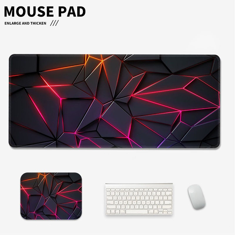 3D Geometric Abstract Large Ga - Esports Gaming Setup ulasan dan harga