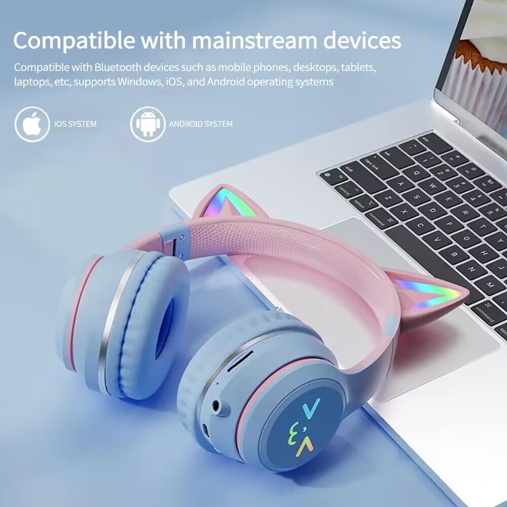 RGB Glow Earphones Wireless Ea - Esports Gaming Monitor ulasan dan harga