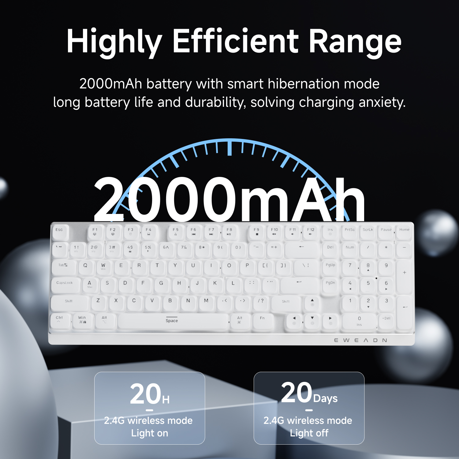 EWEADN Wireless Low-Profile Me - Gaming Esports Esports ulasan dan harga