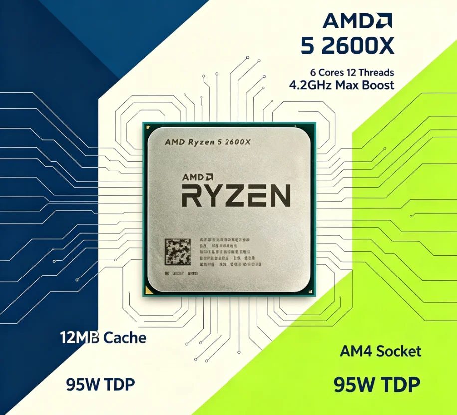 AMD R5 2600X 12nm AM4 Desktop  - Gaming Esports Esports ulasan dan harga