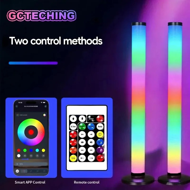 2PCS 120CM RGB Floor Lamp, Sou - Esports Gaming Setup ulasan dan harga