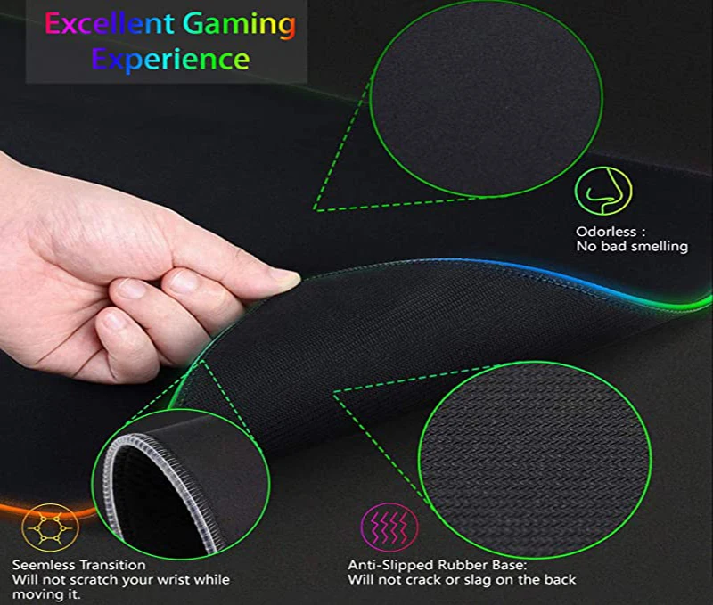 RGB XXL HD Large Black White G - Esports Gaming Setup ulasan dan harga