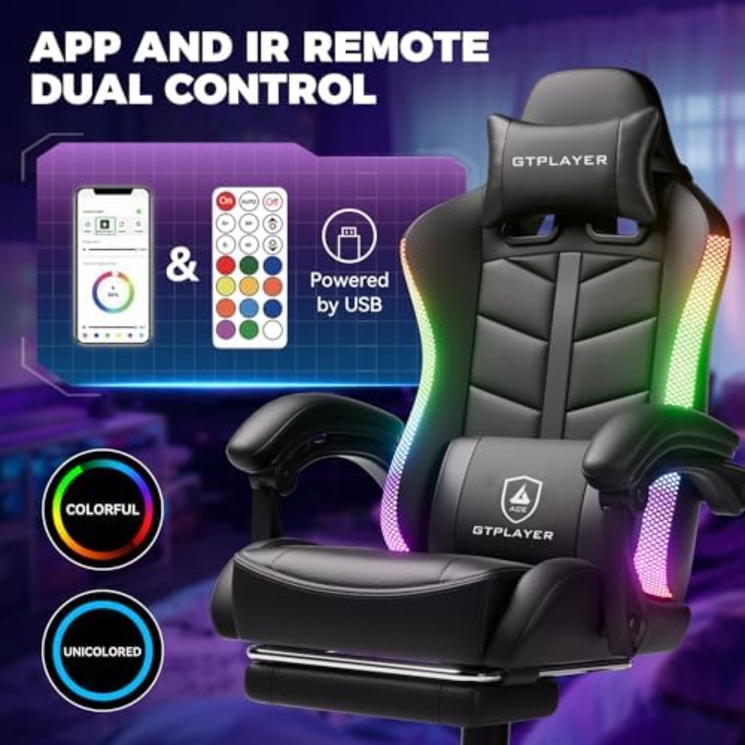 Gaming Chair, Computer Game Ch - Rgb Gaming Chair ulasan dan harga